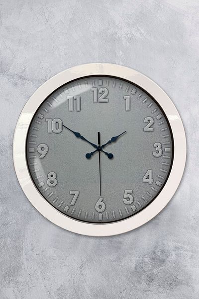Kasva Concept Gift 36 cm White Metal Classic Wall Clock