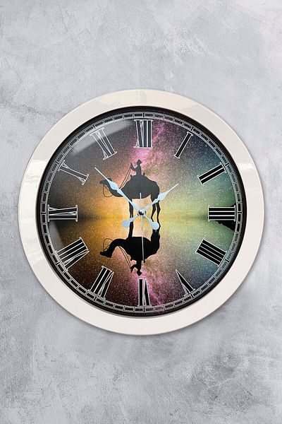 Kasva Concept Gift 36 cm White Metal Antique Wall Clock