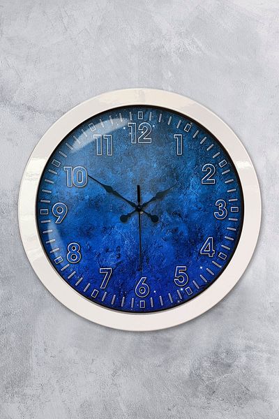 Kasva Concept Δώρο Ρολόι τοίχου 36 εκ. Λευκό Μεταλλικό Κλάσης