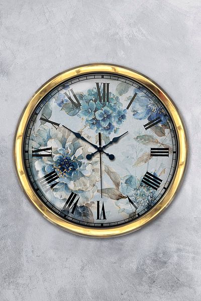 Kasva Concept Gift 40 cm Gold Metal Art Wall Clock