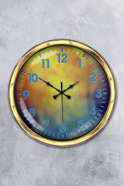 Kasva Concept Gift 40 cm Gold Metal Venus Wall Clock
