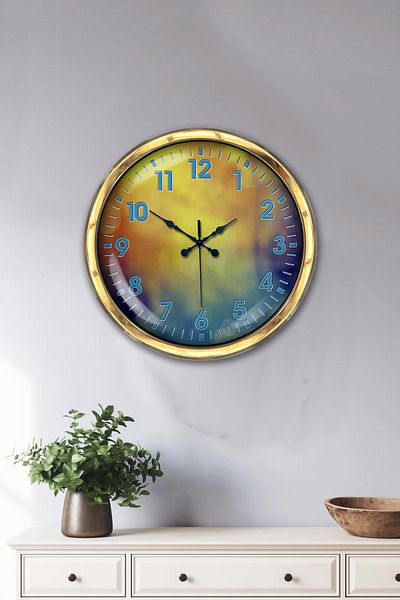Kasva Concept Gift 40 cm Gold Metal Venus Wall Clock