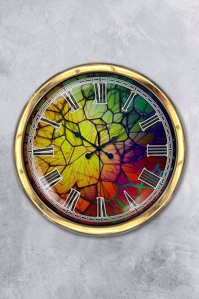 Kasva Concept Ρολόι τοίχου Concept 40 cm Gold Metal Color World