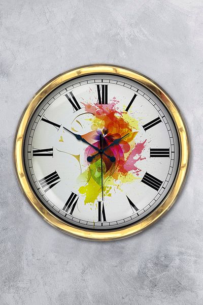 Kasva Concept Gift 40 cm Gold Metal Design Wall Clock