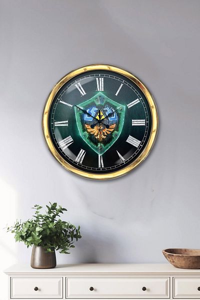 Kasva Concept Gift 40 cm Gold Metal Cool Wall Clock