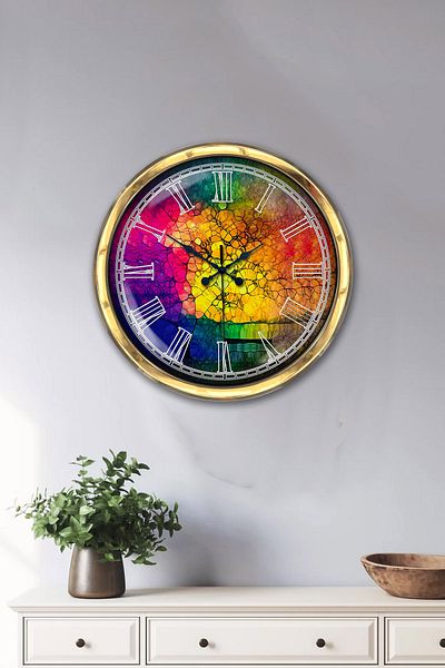 Kasva Concept Gift 40 cm Gold Metal Color Wall Clock