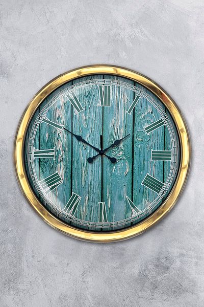 Kasva Concept Gift 40 cm Gold Metal Cool Wall Clock