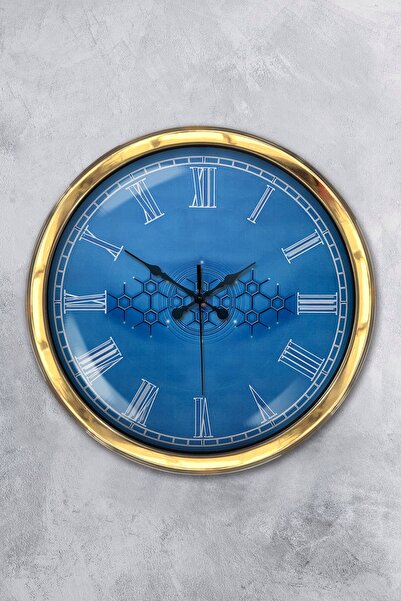 Platin Saat هدية ساعة حائط معدنية ذهبية مقاس 40 سم