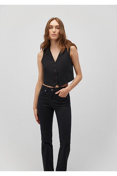 Mavi BlacK Crop Vest - Short Cut 1110525 -900