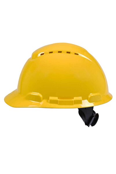 3M ™ H-700N-GU Sert Başlık, Mandallı, Havalandırmalı, Plastik Ter Bantlı Baret / Sarı