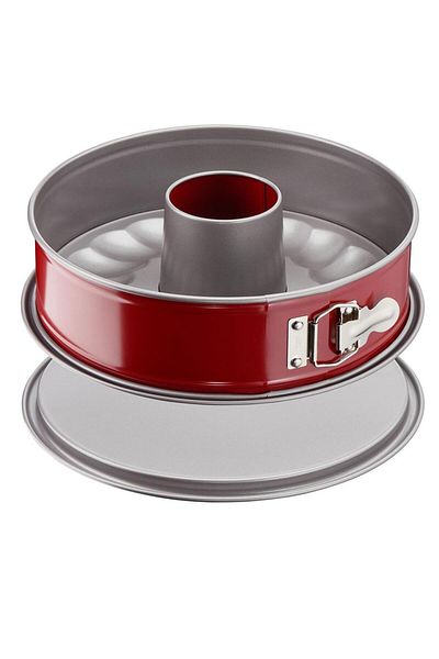 TEFAL J1642014 Delibake Savarin Clamped Red Cake Mold, 19 Cm -2100104739
