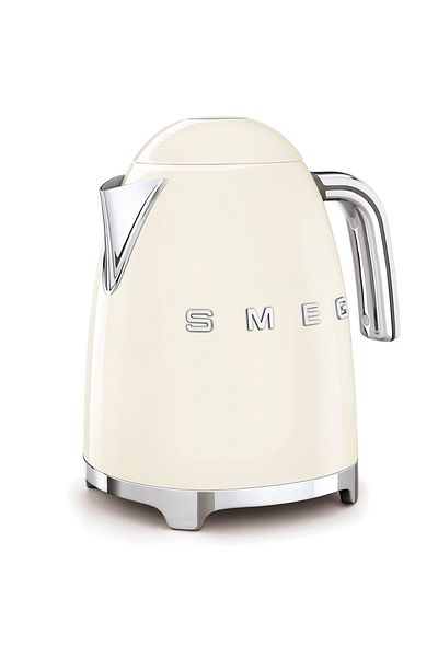 SMEG ماكينة صنع القهوة بفلتر غلاية كريم ومجموعة خلاط يدوي