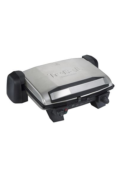 TEFAL Gc191e41 Toast Expert 1800 Watt Non-Stick Cast Iron Coating Grill and Toaster (SILVER)