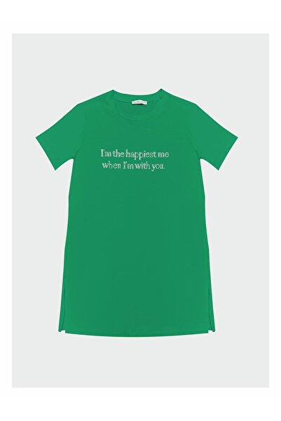 Moodbasic تي شيرت نسائي جديد من MOODBASIC مطبوع بالأحجار MB27.164