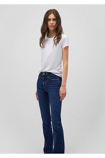 Mavi Weißes Stretch-Basic-T-Shirt - Body Sitting Cut162767-620