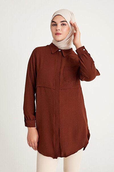 Plistre 2241_Cepli Uzun Kol Tunik Gömlek