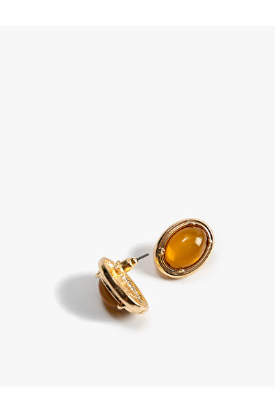 Koton Vintage Küpe Oval Taşlı