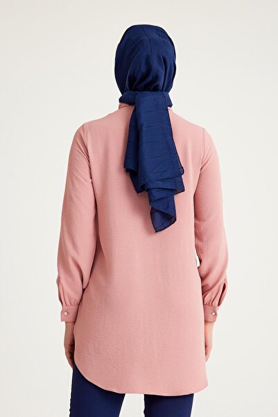 Plistre 2241_Μακρυμάνικο πουκάμισο τουνίκ με τσέπη