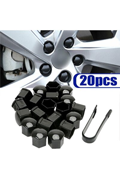 DKMC GROUP Megane 4 Hatchback 2016-2023 Model Arası Uyumlu (20 ADET) Bijon Kapağı Takım Piyano Siyah