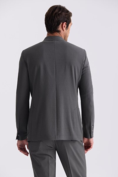 Jakamen Haki Slim Fit Mono Yaka Spor Takım Elbise