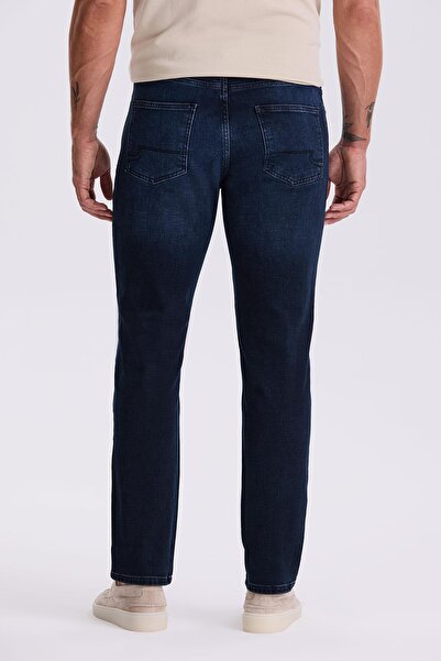 Jakamen Dark Navy Slim Fit Washed Slim Fit Cotton Jean Jeans