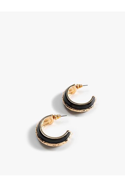 Koton Color Contrast Hoop Earrings
