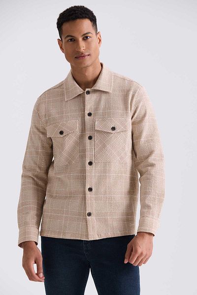 Jakamen Taba Slim Fit καρό βαμβακερό πουκάμισο