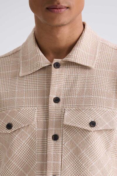 Jakamen Taba Slim Fit καρό βαμβακερό πουκάμισο