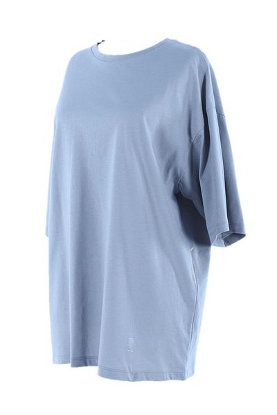 Plistre Gray Boyfriend Oversize Basic T-Shirt 2096 Short Sleeve Plain