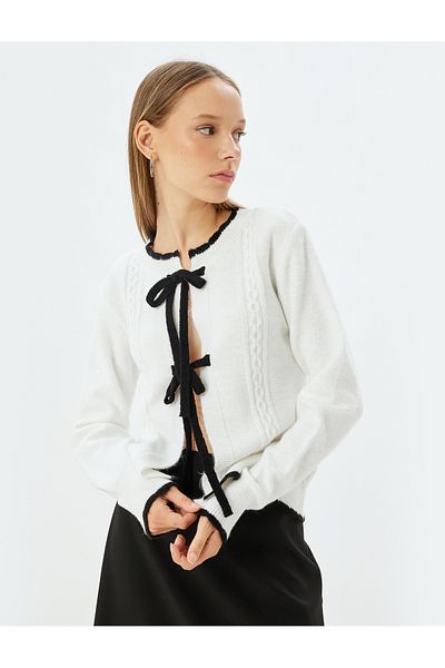 Koton Pletený motýlek s detailní texturou cardigan