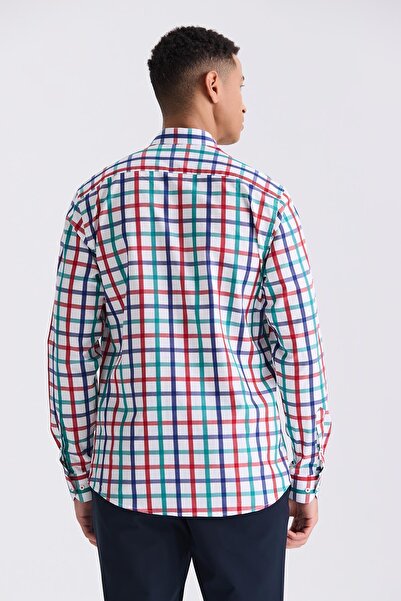 Jakamen Πράσινο πουκάμισο με κουμπιά με λεπτή εφαρμογή