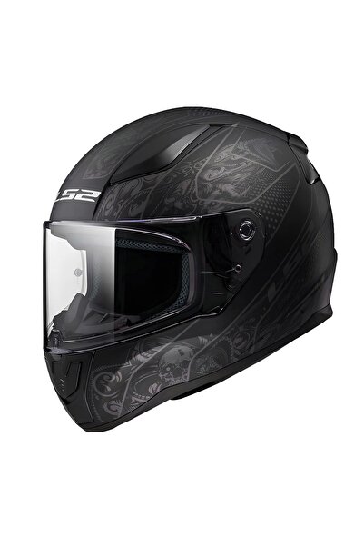 LS2 RAPID CRYPT KAPALI KASK MAT SİYAH