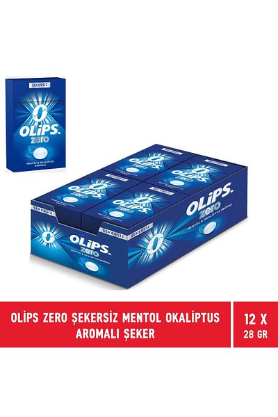 Olips Zero Sugar Free Menthol Eucalyptus Flavored Candy 28 g - 12 Pieces