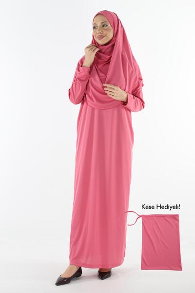 Plistre Πρακτικό ολόσωμο φόρεμα προσευχής με αντιολισθητικό μαντήλι κεφαλής -...