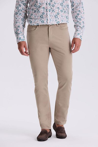 Jakamen Παντελόνι Mink Comfort Fit Cotton Relaxed Cut με 5 τσέπες
