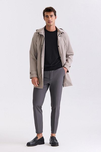 Jakamen Αθλητικό παντελόνι Jogger Anthracite Comfort Fit με ελαστική μέση