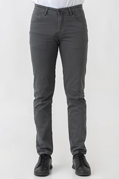 White Stone Bern J2425 Normal Fit Cotton Lycra 5 Pocket Jean Trousers Anthracite