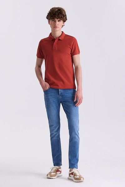 Jakamen Μπλουζάκι με γιακά πόλο Cinnamon Slim Fit
