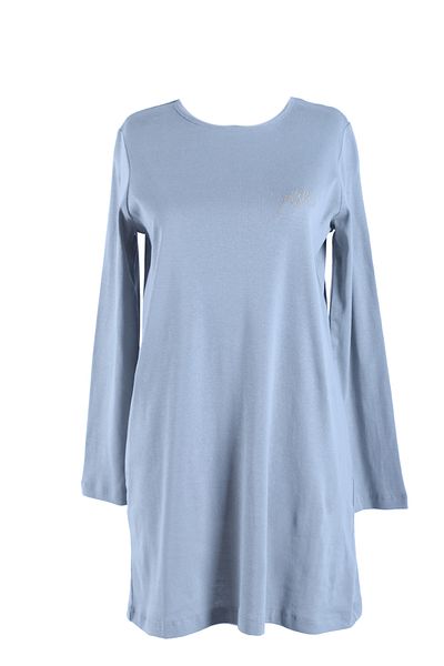 Plistre 1451 Model - Gray Embroidered Hijab Tunic