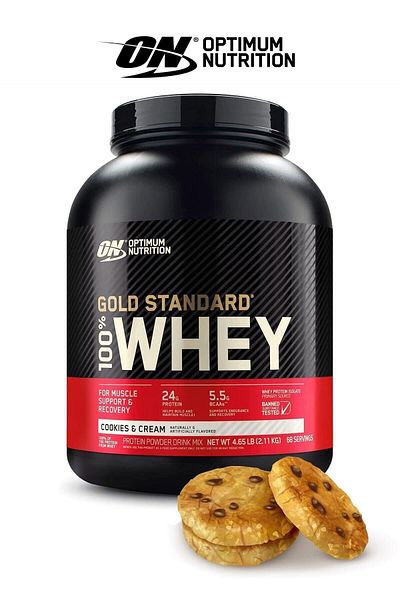 Optimum Nutrition Gold Standard Whey Protein - 2270 g Cookie Flavored