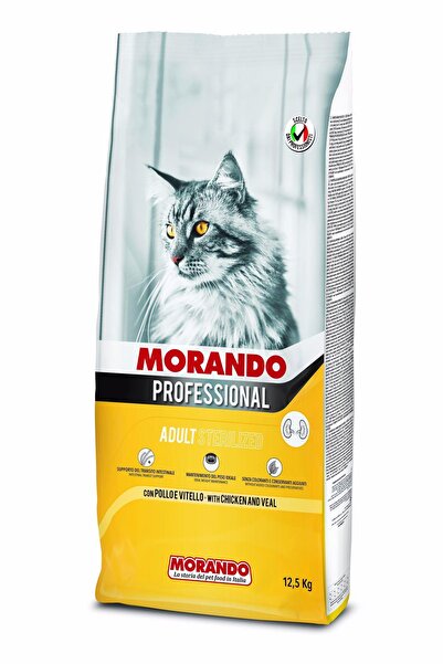 MORANDO KISIR KEDİ MAMASI-TAVUKLU&DANA ETLİ 12,5KG - STERILIZED CROQUETTES-CHICKEN VEAL
