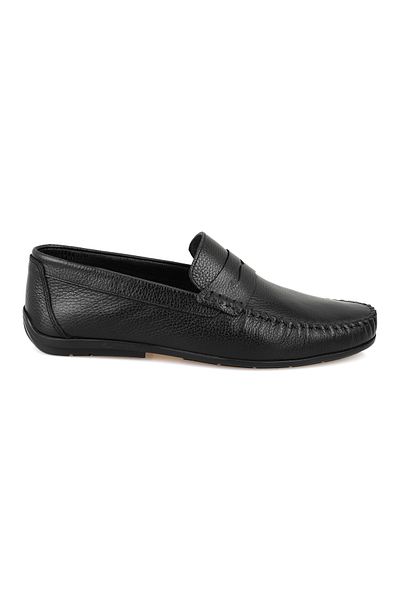 Desa Ανδρικό δερμάτινο loafer Kelvin Black