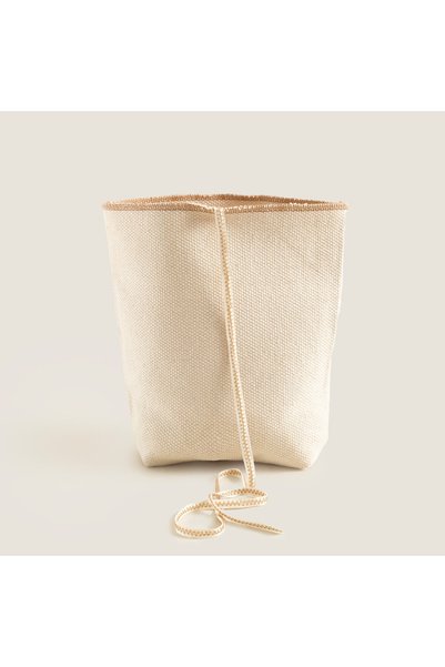 Chakra Geantă cadou din bumbac moale 26 cm Natural