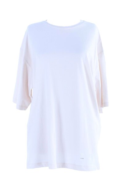 Signature Style 2096_κοντομάνικο μασίφ Boyfried Oversize Basic T-shirt Cream