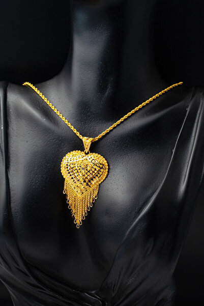 Bilezikci 22 Ayar Kalpli Hint İşi Altın Kolye