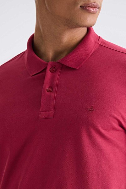 Jakamen Μπλουζάκι με λαιμόκοψη Dusty Rose Slim Fit Polo