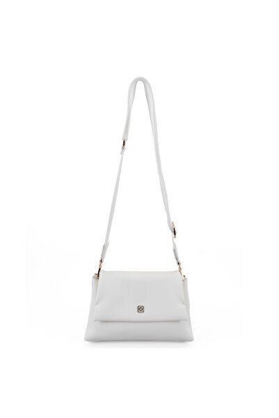 Desa Geantă Messenger albă de damă