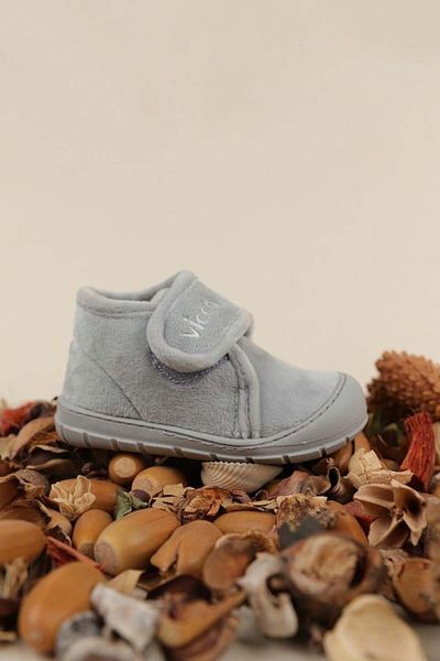 Vicco Velikost 21-30 Unisex pantofle šedé barvy
