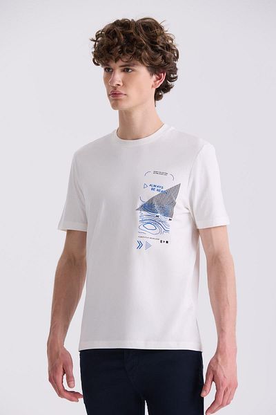 Jakamen T-Shirt ΕκραSlim Fit Crew Neck