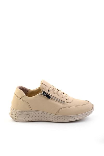 Bambi Beige Leather Women's Sneaker K 01331801103